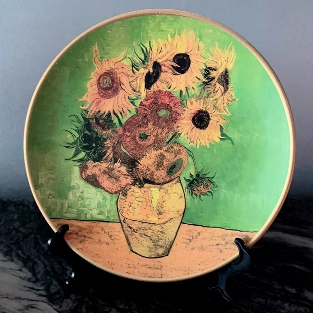 Decorative Ceramic Plate, Unused